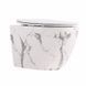 Унитаз подвесной Robin Ultra Quiet 490&times;365&times;325&nbsp;мм, Marble, с сиденьем Slim Duroplast / Soft-close / Quick Release QT13332381АSMR