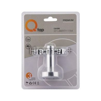 Крючок Qtap Liberty двойной QTLIBCRM1154 Chrome SD00031274 фото