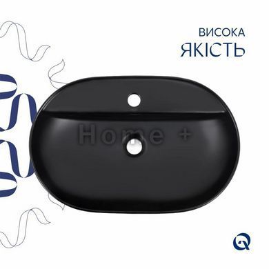 Раковина-чаша Qtap Scorpio 610x400x120 Matt black QT142203MBMBN SD00052916 фото
