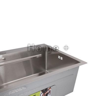 Мийка для кухні інтегрована Lidz Handmade H6845 Brushed Steel 3,0/1,0 мм LDH6845BRU49455 SD00055579 фото