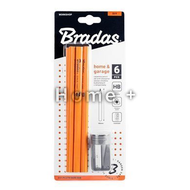Набор карандашей с точилкой HB TRIANGLE, 180мм, 6 шт., оранжевый, DIY-PC2TR18OR/S6B DIY-PC2TR18OR/S6B фото