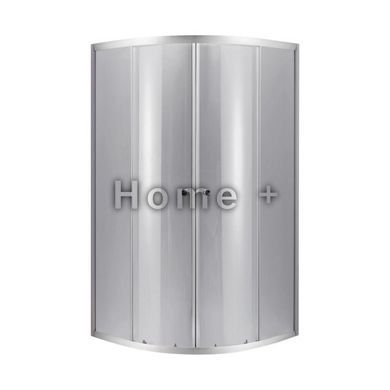 Lidz Набор: Душевая кабина Latwa SC90x90.SAT.LOW.DGR, полукруглая, стекло тонированное 4&nbsp;мм + Душевой поддон Kapielka ST90x90x14 SD00055614 фото