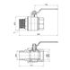 Кран шаровой SD Plus 2" ВН для воды (рычаг) SD605W50 (склад)