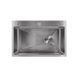 Мийка для кухні інтегрована Lidz Handmade H6845 Brushed Steel 3,0/1,0 мм LDH6845BRU49455