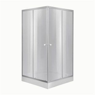 Lidz Набор: Душевая кабина Wawel SC90x90.SAT.LOW.DGR, квадратная, стекло тонированное 4&nbsp;мм + Душевой поддон Kapielka ST90x90x14 SD00055615 фото