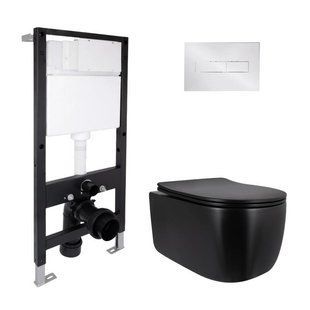 Готове рішення Qtap для ванної кімнати: підвісний унітаз Taurus Ultra Quiet 515x360x350 + комплект інсталяції Standard (лінійна SD00057850 фото