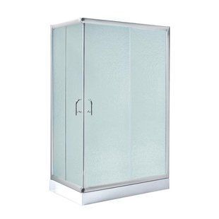 Душевая кабина Lidz Wawel SC100x80.SAT.LOW.FR, стекло Frost 5 мм + Lidz Душевой поддон KAPIELKA ST100x80х14 SD00051439 фото