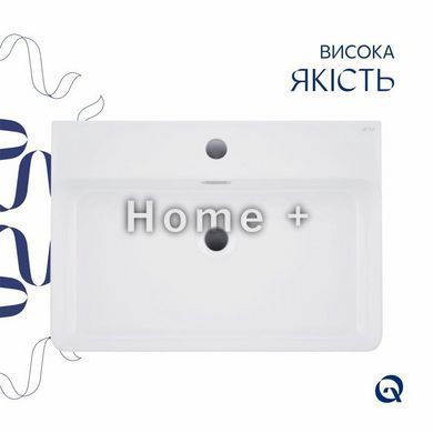 Раковина подвесная Nando LT 610х420х140 мм, White, прямоугольная, без донного клапана QT12116146W Qtap SD00052917 фото