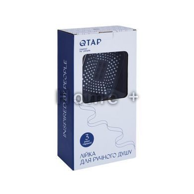 Лійка для ручного душу Qtap Rucni 140x110 мм прямокутна QTRUC125CRM45954 Chrome SD00052078 фото