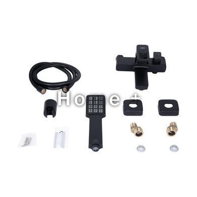 Змішувач для ванни Lidz Wawel 006 (з душовим гарнітуром) (k35) LDWAW006BLA45393 Black SD00051517 фото