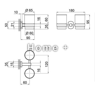 Стакан двойной Qtap Liberty ANT 1155