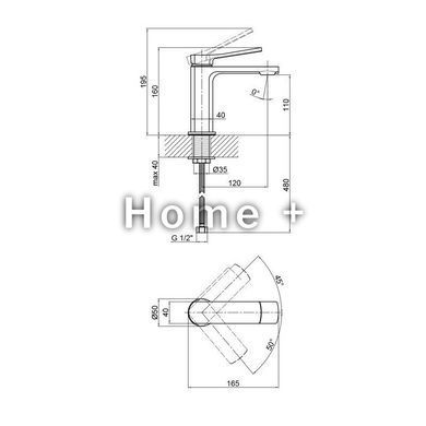 Смеситель для раковины Qtap Slavonice 1042103B SD00047474 фото