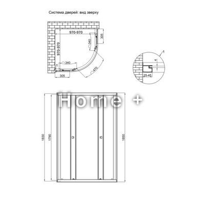 Душова кабіна без піддона Qtap Taurus CRM1011AC6 100х100 см, скло Clear 6 мм SD00039706 фото