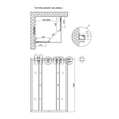 Душова кабіна без піддона Lidz Wawel SC90x90.SAT.LOW.FR, скло Frost 4 мм SD00047622 фото