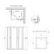 Душевая кабина Lidz Wawel SC100x80.SAT.LOW.FR, стекло Frost 5 мм + Lidz Душевой поддон KAPIELKA ST100x80х14