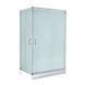 Душевая кабина Lidz Wawel SC100x80.SAT.LOW.FR, стекло Frost 5 мм + Lidz Душевой поддон KAPIELKA ST100x80х14