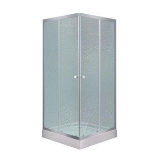 Lidz Wawel SC80x80.SAT.LOW.FR Душевая кабина квадратная, стекло Frost 4 мм + Lidz Душевой поддон KAPIELKA SD00051443 фото