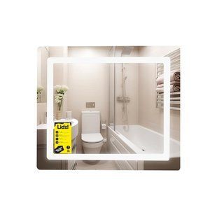 Зеркало Lidz Kubis (KU2) 600х700 с LED-подсветкой Touch, с антизапотеванием, с диммером, рег. яркости LDKU60070049286 SD00055410 фото