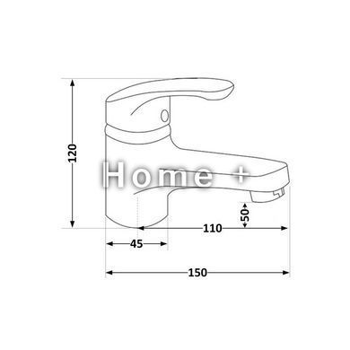 Смеситель для раковины Brinex 36W 001 SD00035688 фото