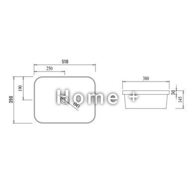 Раковина Qtap Scorpio 500х380х145 White QT1411K490WN SD00053085 фото