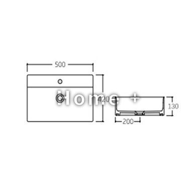 Раковина Qtap Nando LT 500х420х120 White QT12112173SWN SD00052919 фото