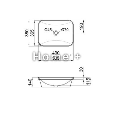 Раковина Qtap Scorpio 500х380х145 White QT1411K490WN SD00053085 фото