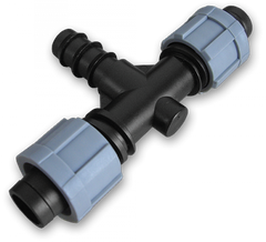 Трійник 2 x стрічка/з'єднувач для трубки 20 мм, DSTA03-20L