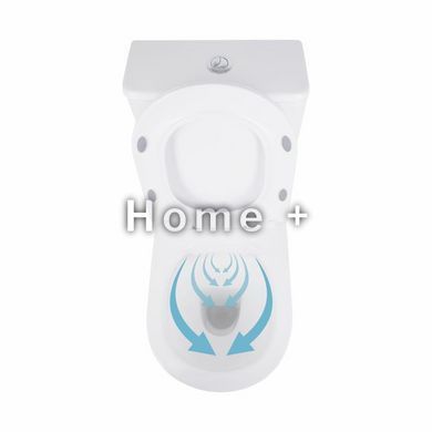 Унитаз-компакт Qtap Presto безободковый с сиденьем Soft-close QT24221217AW SD00045982 фото