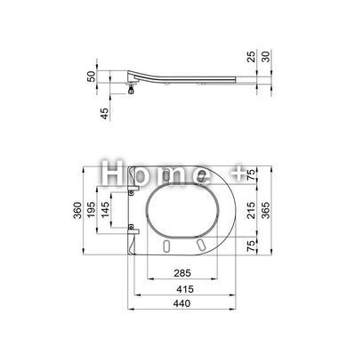 Сидіння для унітаза Qtap (Robin, Scorpio) з мікроліфтом Slim QT99U184UF450MB SD00046079 фото