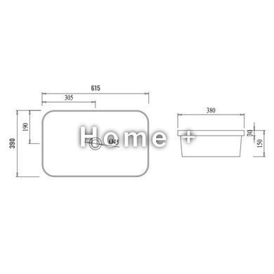 Раковина Qtap Scorpio 610х380х150 White QT1411K491WN SD00053086 фото