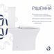 Унитаз-компакт Qtap Presto безободковый с сиденьем Soft-close QT24221217AW