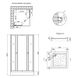 Набір Lidz душова кабіна Wawel SC80x80.SAT.LOW.FR, скло Frost 4 мм + піддон Mazur