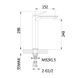 Змішувач для раковини Qtap Presto високий QTPRE269GRP45582 Graphite