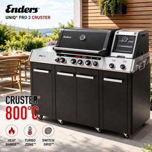 Преміальний газовий гриль Enders UNIQ&reg; PRO 3 Cruster (Німеччина) 860633K 8606 фото