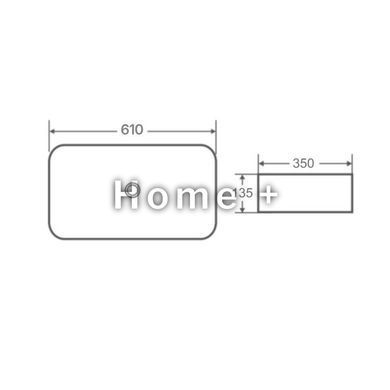 Раковина-чаша Qtap Tern 605x350x140 White QT17112270WN SD00052922 фото