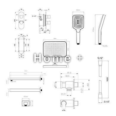 Комплект для душа Qtap Votice: Смеситель для душа SD00053810 фото