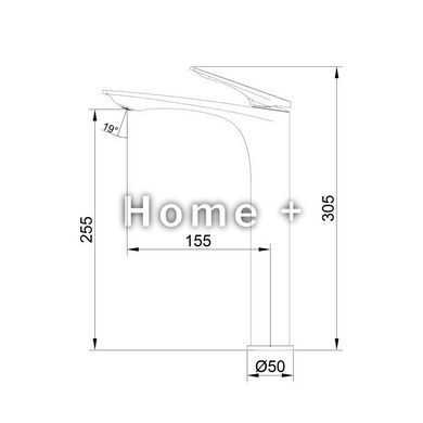 Змішувач для раковини Qtap Vlasta New високий QTVLA269CRM45652 Chrome SD00051776 фото