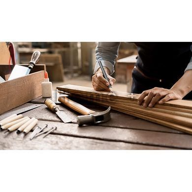 Набір будівельних олівців з точилкою HB OVAL, 180мм, 6 шт., DIY-PCWL2OV18/S6B DIY-PCWL2OV18/S6B фото