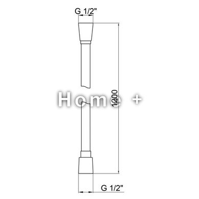 Шланг для душу Qtap Hadice PVC120C 1,20 м SD00041922 фото