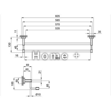 Тримач для рушників Qtap Liberty ANT 1148 SD00031704 фото