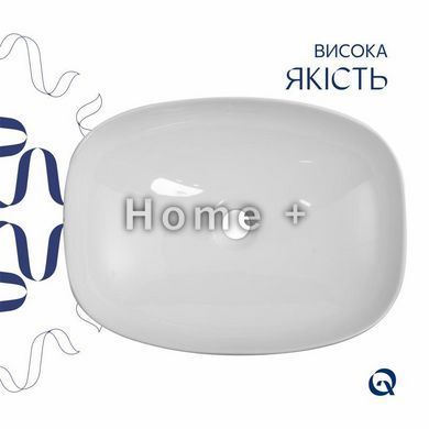 Раковина накладная Qtap Robin 500х380х140 мм, Marble, прямоугольная, с донным клапаном QT04116302MR SD00054299 фото