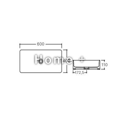 Раковина-чаша Qtap Tern 600x405x110 White QT17112174WN SD00052923 фото