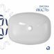 Раковина накладная Qtap Robin 500х380х140 мм, Marble, прямоугольная, с донным клапаном QT04116302MR