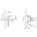 Смеситель для ванны Lidz Wawel 006 (c душевым гарнитуром) (k35) LDWAW006WHI45398 White