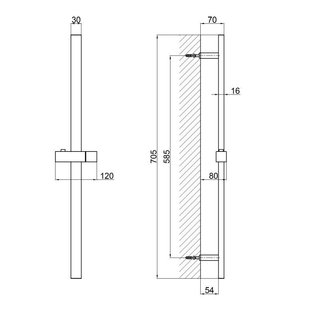 Штанга для душу Qtap Lepit 82103NC SD00047526 фото