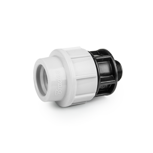 Муфта для труб PE, 25 мм, PN16, із зовнішньою різзю 3/4", DSRA16L25M34 1354289848 фото