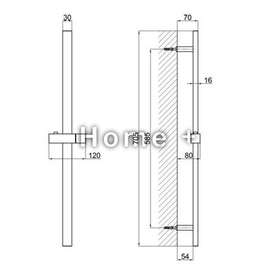 Штанга для душа Qtap Lepit 82103NC 1560094350 фото