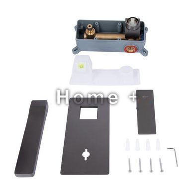 Змішувач для раковини Qtap Gemini прихованого монтажу QTGEM273GMB45695 Gunmetal Black PVD SD00051819 фото