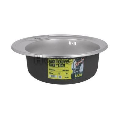 Кухонна мийка Lidz 510-D 0,8 мм Micro Decor (LIDZ510DEC) SD00040852 фото