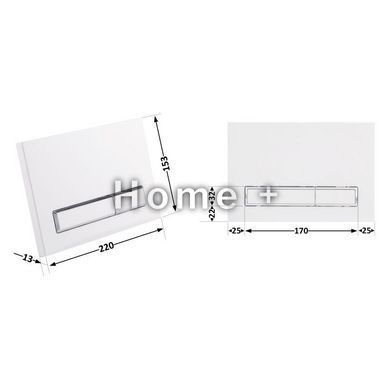 Панель смыва для унитаза Qtap Nest QT0111M08V1384W SD00038777 фото